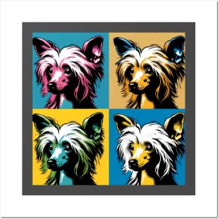 Pop Retro Art Chinese Crested - Cute Puppy Posters and Art